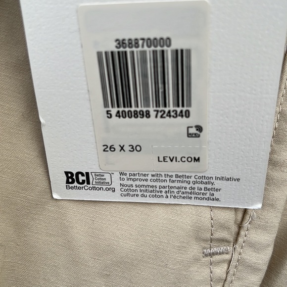 NWT Levi’s Premium Pleated High Loose Khaki Tan Pants - Picture 5 of 7